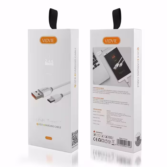 کابل تبدیل USB به USB -C ویدوی مدل CB442T طول 1 متر