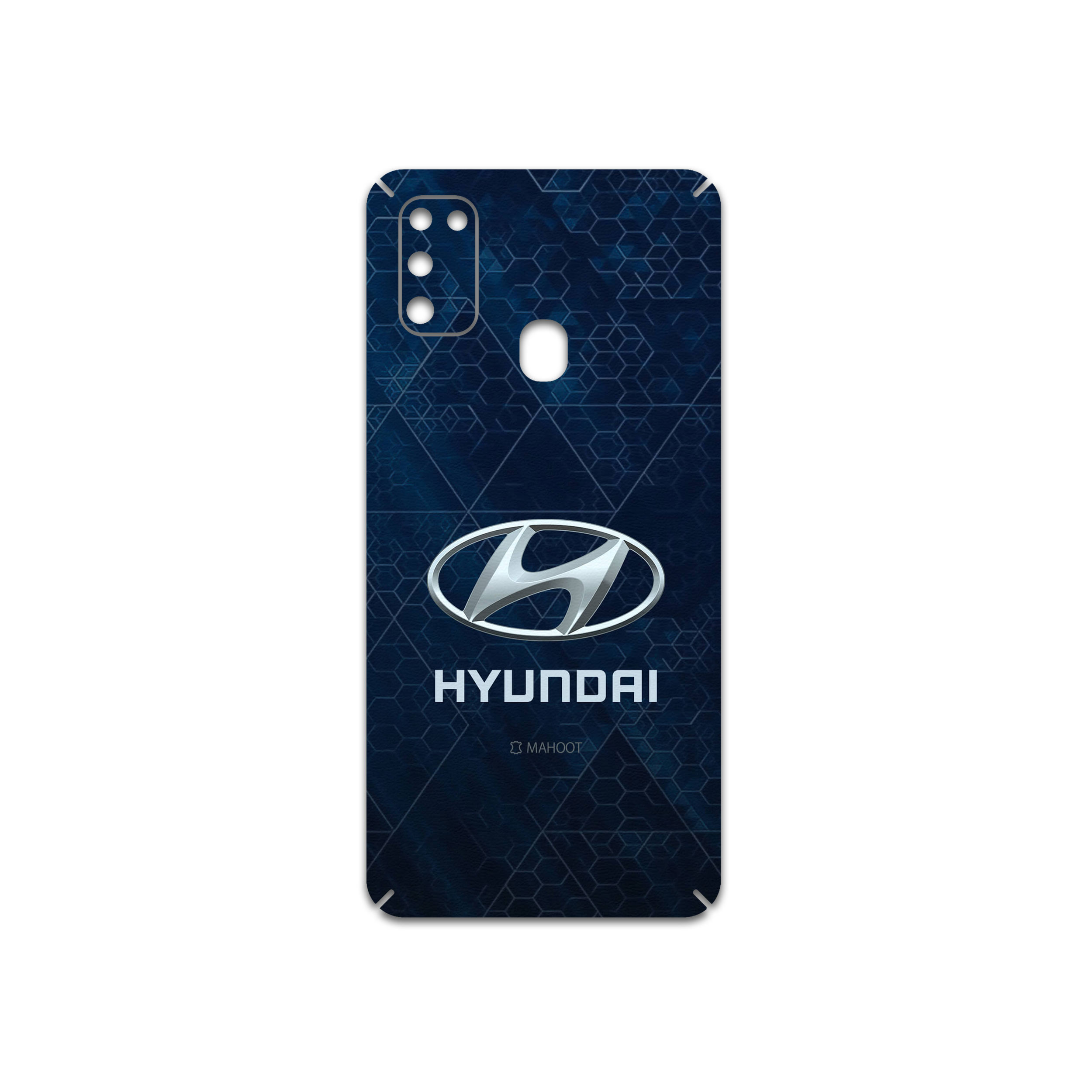 برچسب پوششی ماهوت مدل Hyundai-Logo مناسب برای گوشی موبایل سامسونگ Galaxy M21