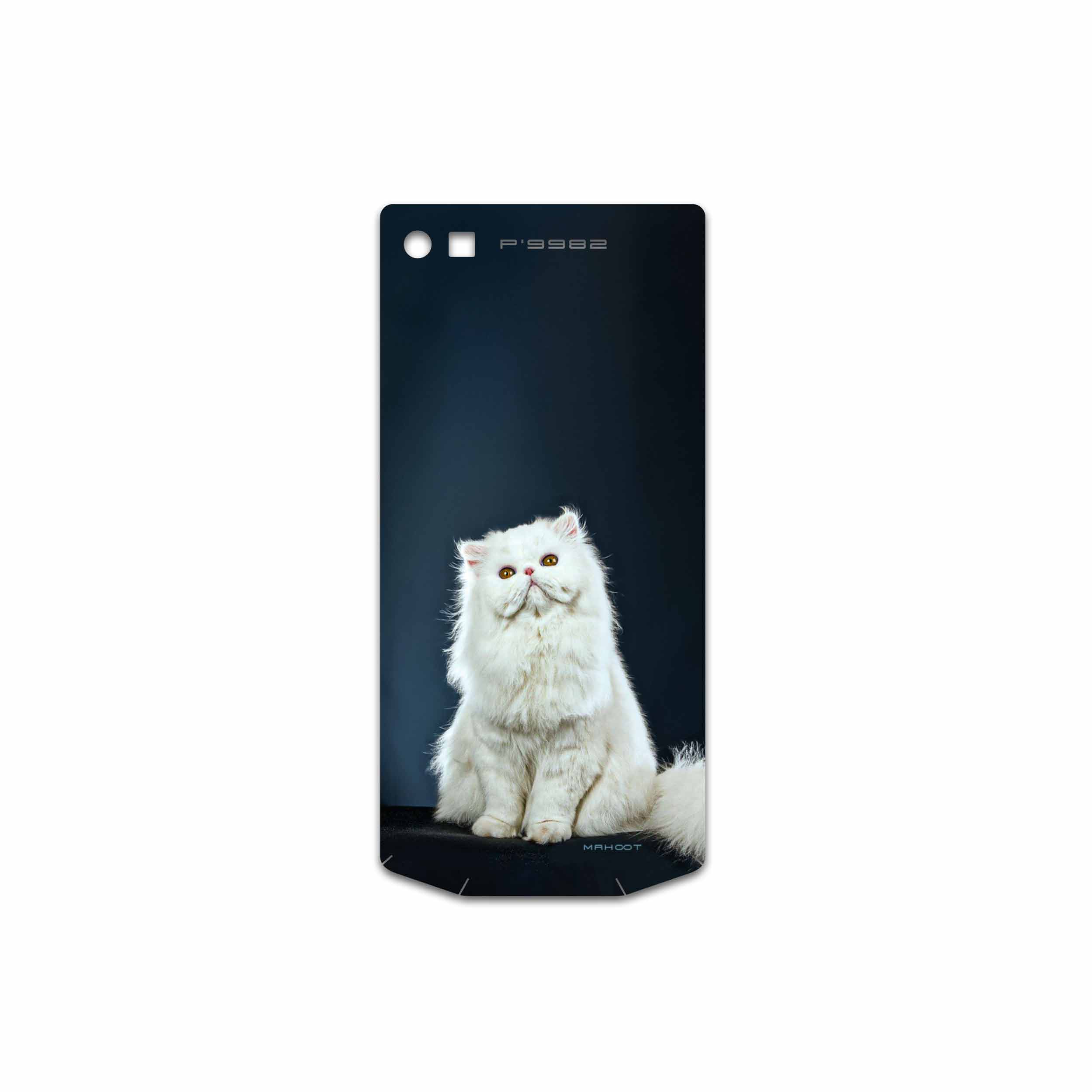 برچسب پوششی ماهوت مدل Persian-cat مناسب برای گوشی موبایل بلک بری P9982
