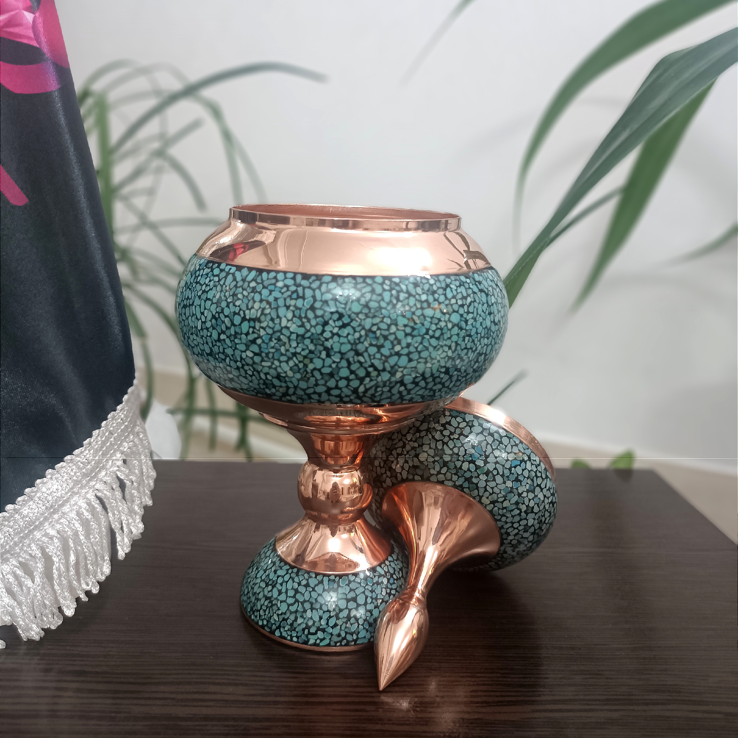 شکلات خوری مسی 25 فیروزه