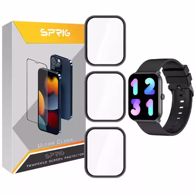 محافظ صفحه نمایش نانو اسپریگ مدل SPG مناسب برای ساعت هوشمند ایمیلب W01 بسته سه عددی
