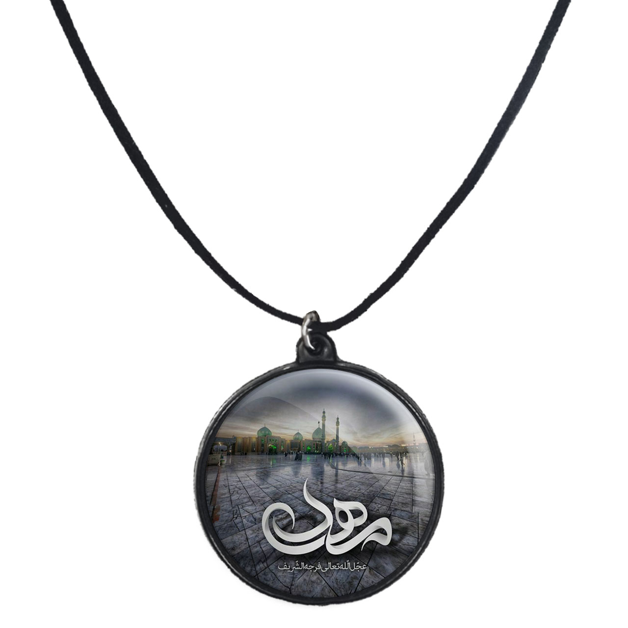 گردنبند پرمانه طرح امام زمان کد pmb.23664 مدل دو طرفه