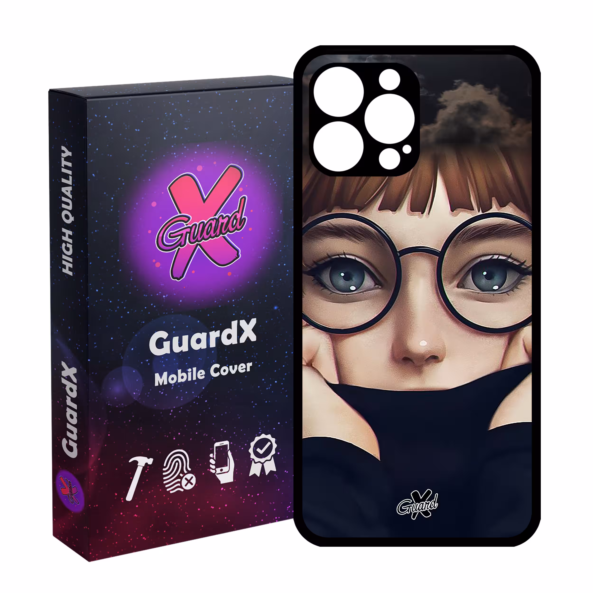کاور گارد ایکس طرح Girl مدل Glass10040 مناسب برای گوشی موبایل اپل iPhone 12 Pro Max