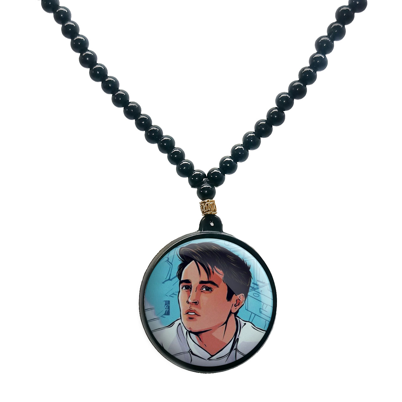 گردنبند پرمانه طرح فرندز کد pmd.19006 مدل دو طرفه