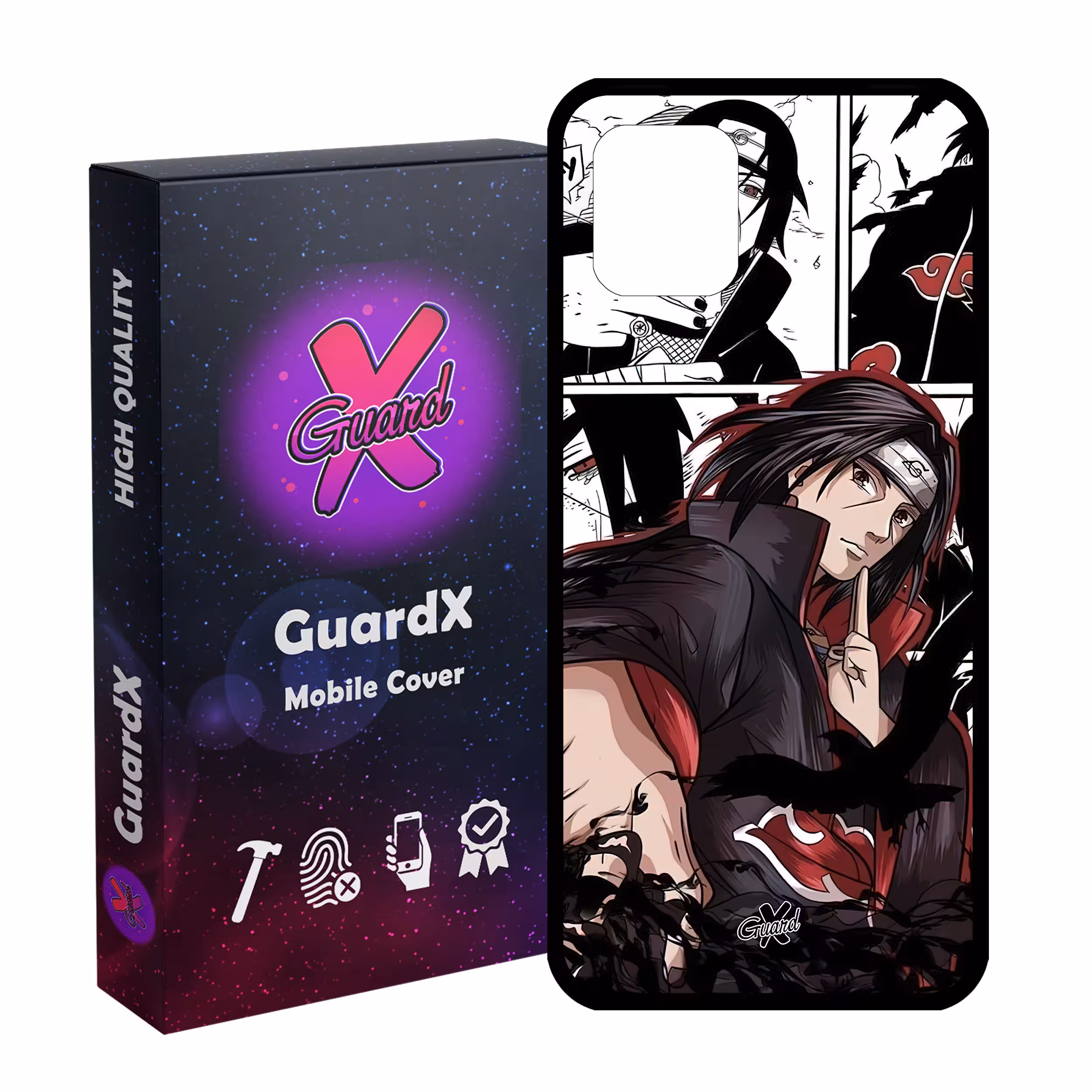 کاور گارد ایکس طرح Itachi Anime مدل Glass10550 مناسب برای گوشی موبایل سامسونگ Galaxy Note 10 Lite / A81