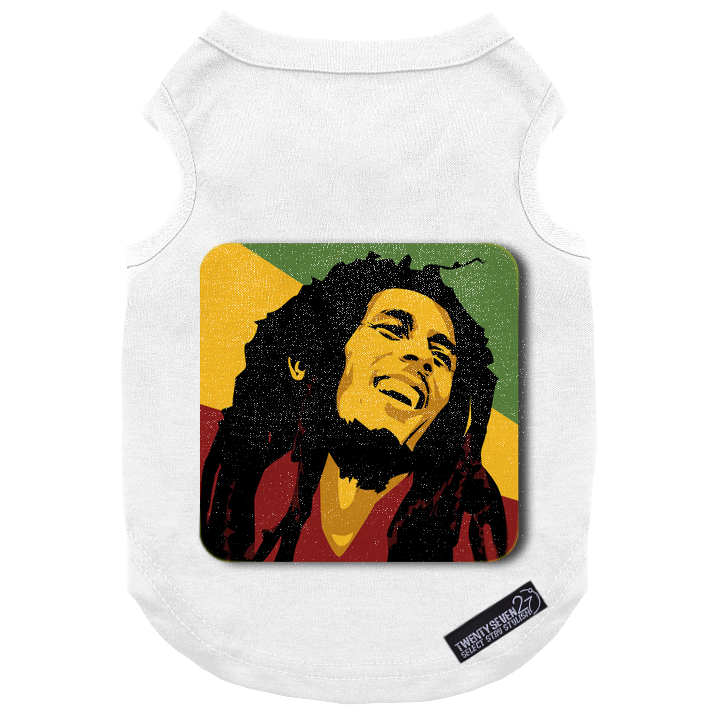 لباس سگ و گربه 27 طرح Bob Marley Color کد MH943 سایز L