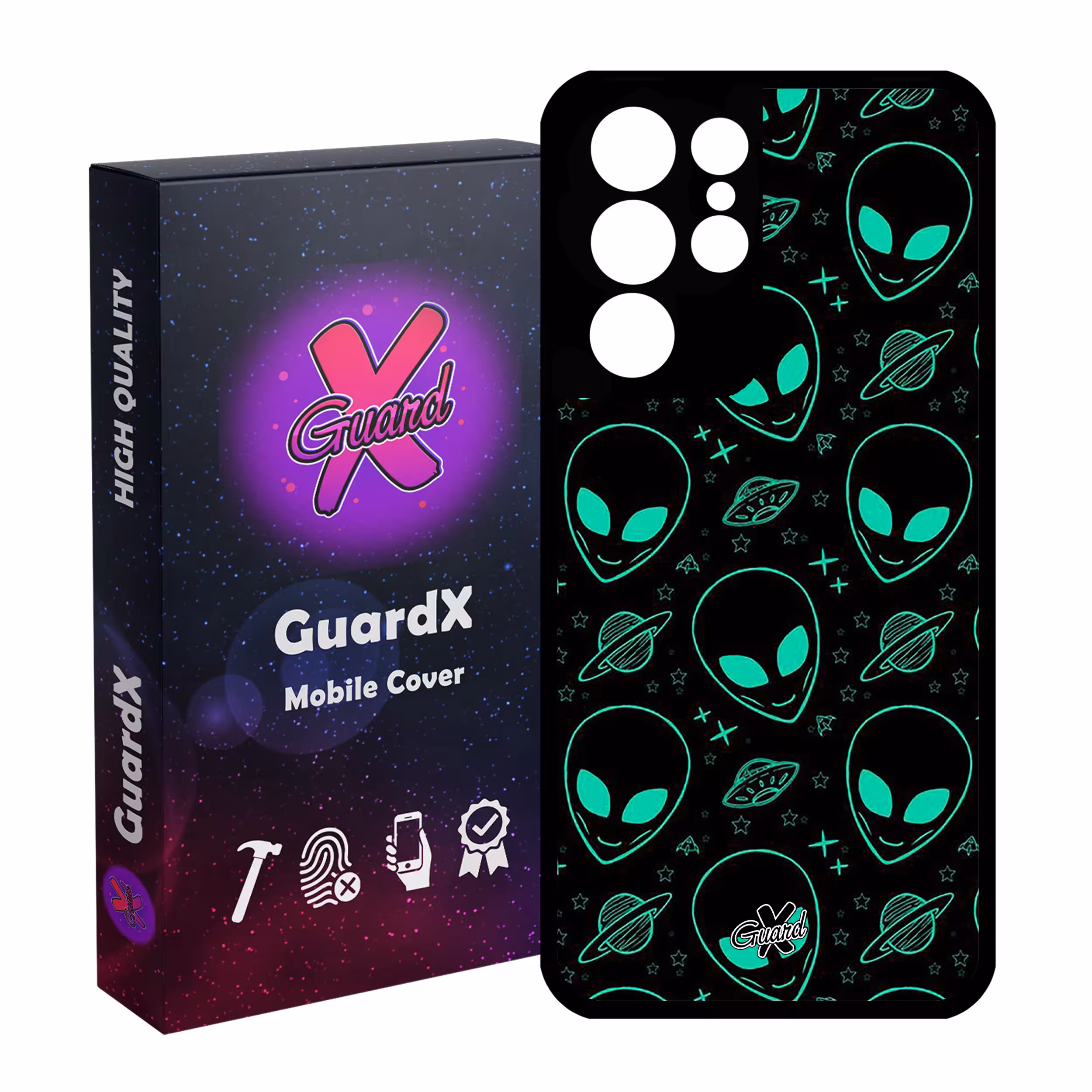 کاور گارد ایکس طرح Alien مدل Glass10200 مناسب برای گوشی موبایل سامسونگ Galaxy S21 Ultra