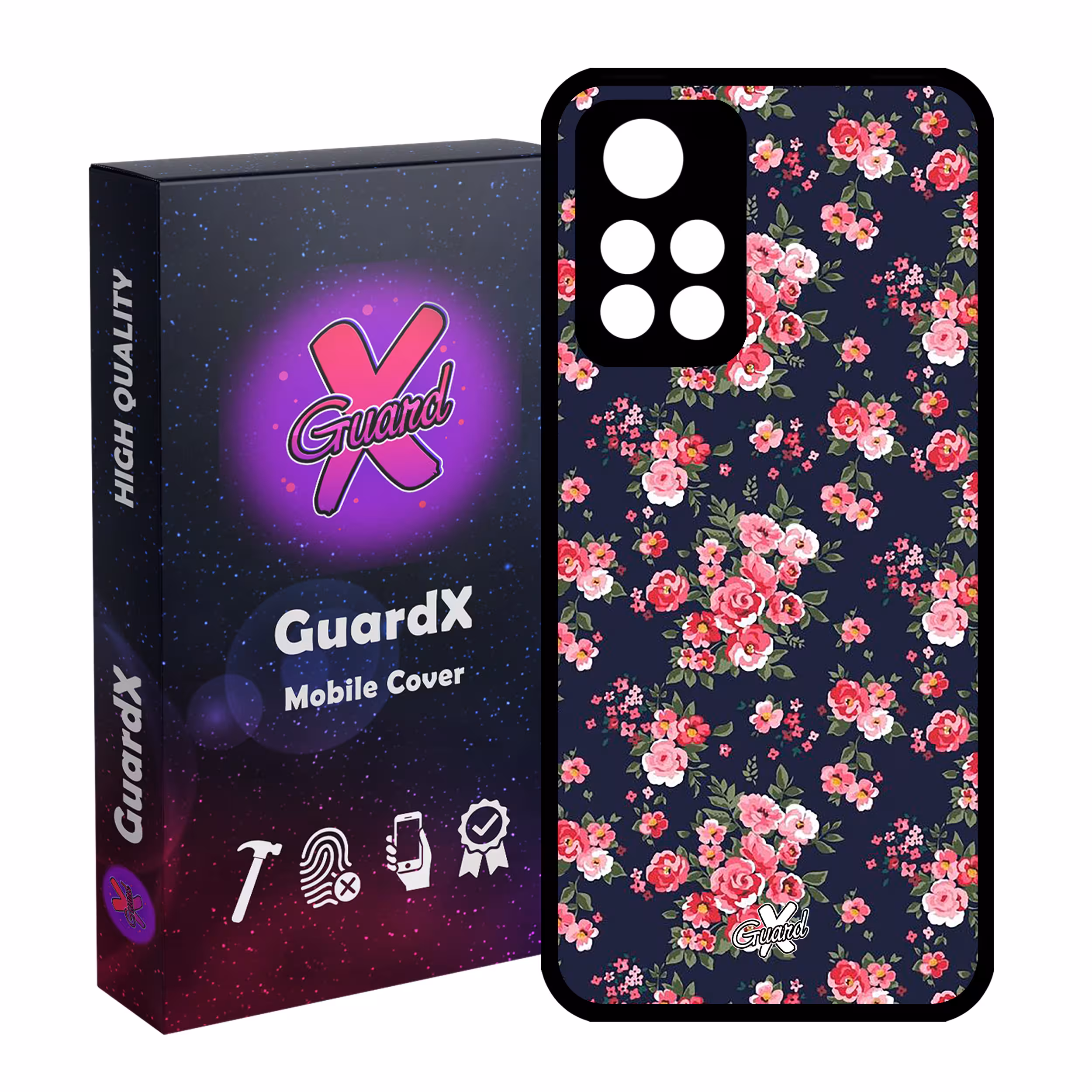 کاور گارد ایکس طرح Flower مدل Glass10130 مناسب برای گوشی موبایل شیائومی Poco M4 Pro 5G/Redmi Note 11T 5G/Redmi Note 11S 5G