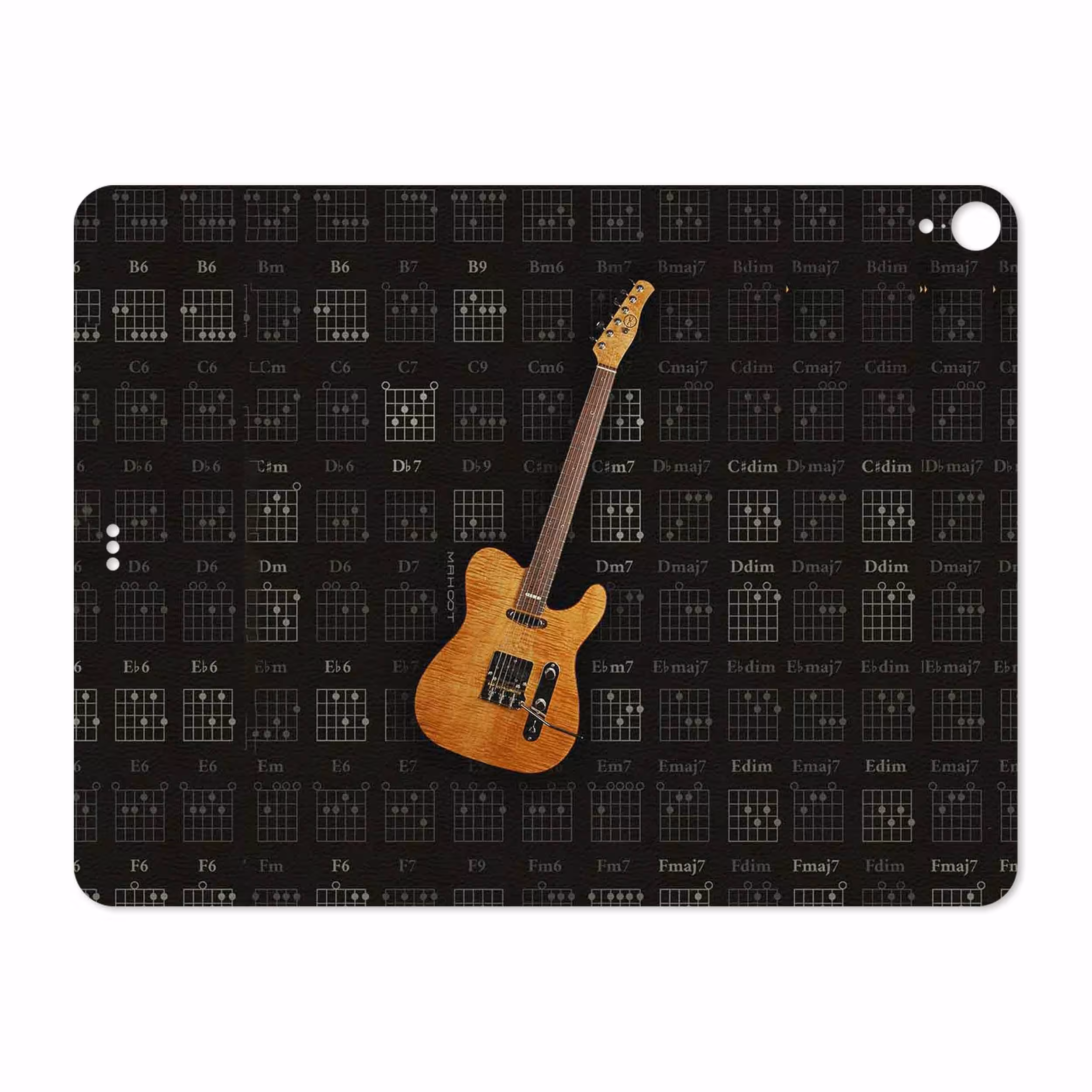 برچسب پوششی ماهوت مدل Guitar-Instrument مناسب برای تبلت اپل iPad Pro 12.9 (GEN 3) 2018 A1876