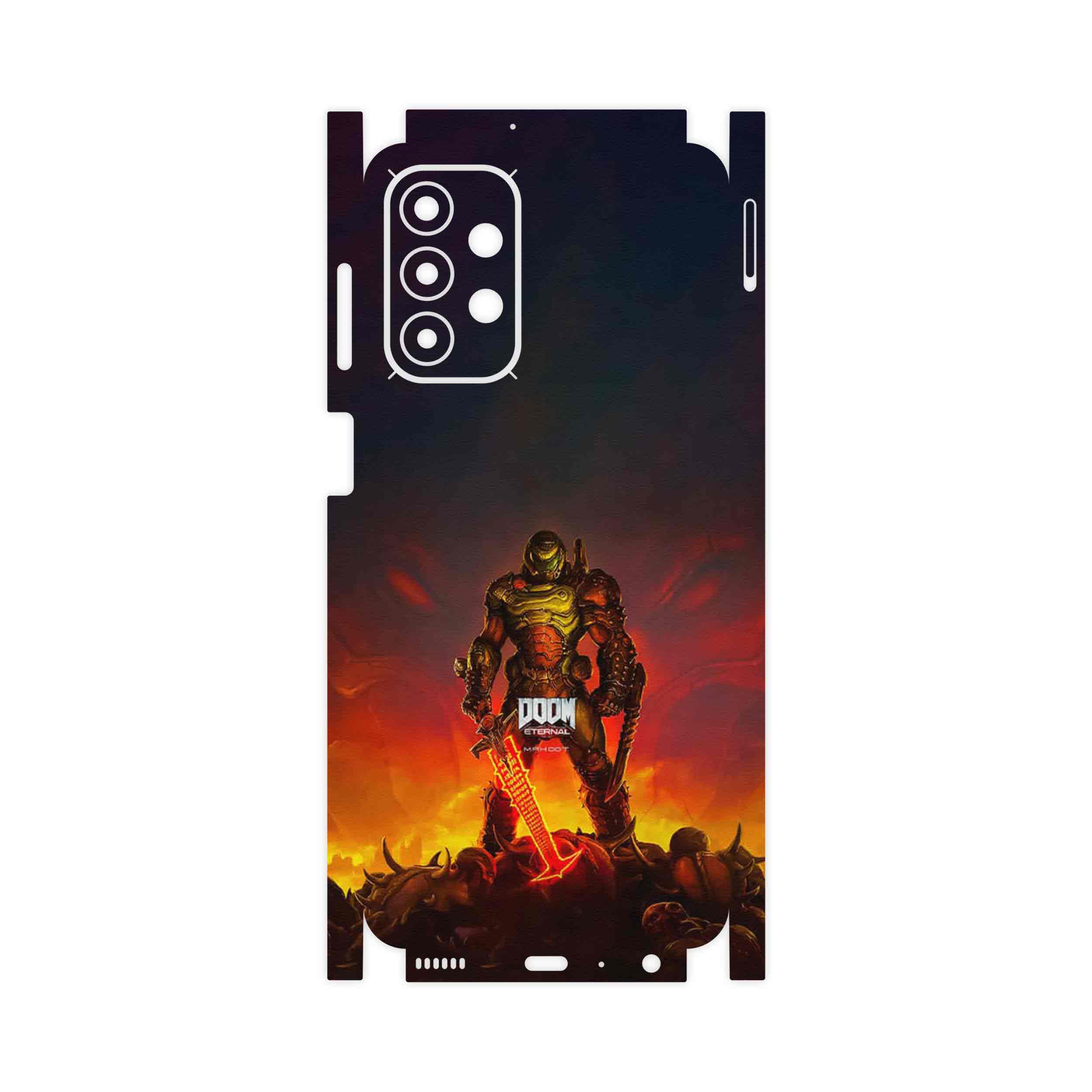 برچسب پوششی ماهوت مدل DOOM Game Series-FullSkin مناسب برای گوشی موبایل سامسونگ Galaxy A23