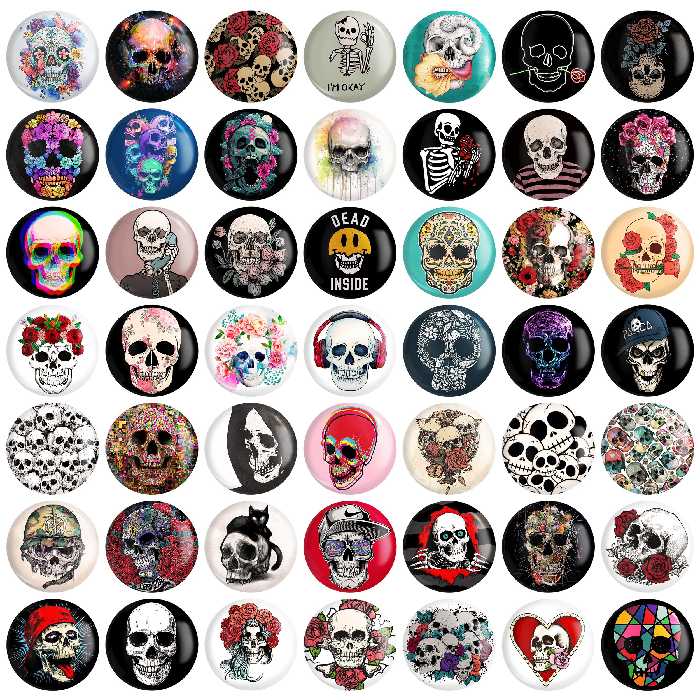 مگنت خندالو طرح اسکلت کد2 مجموعه 50 عددی