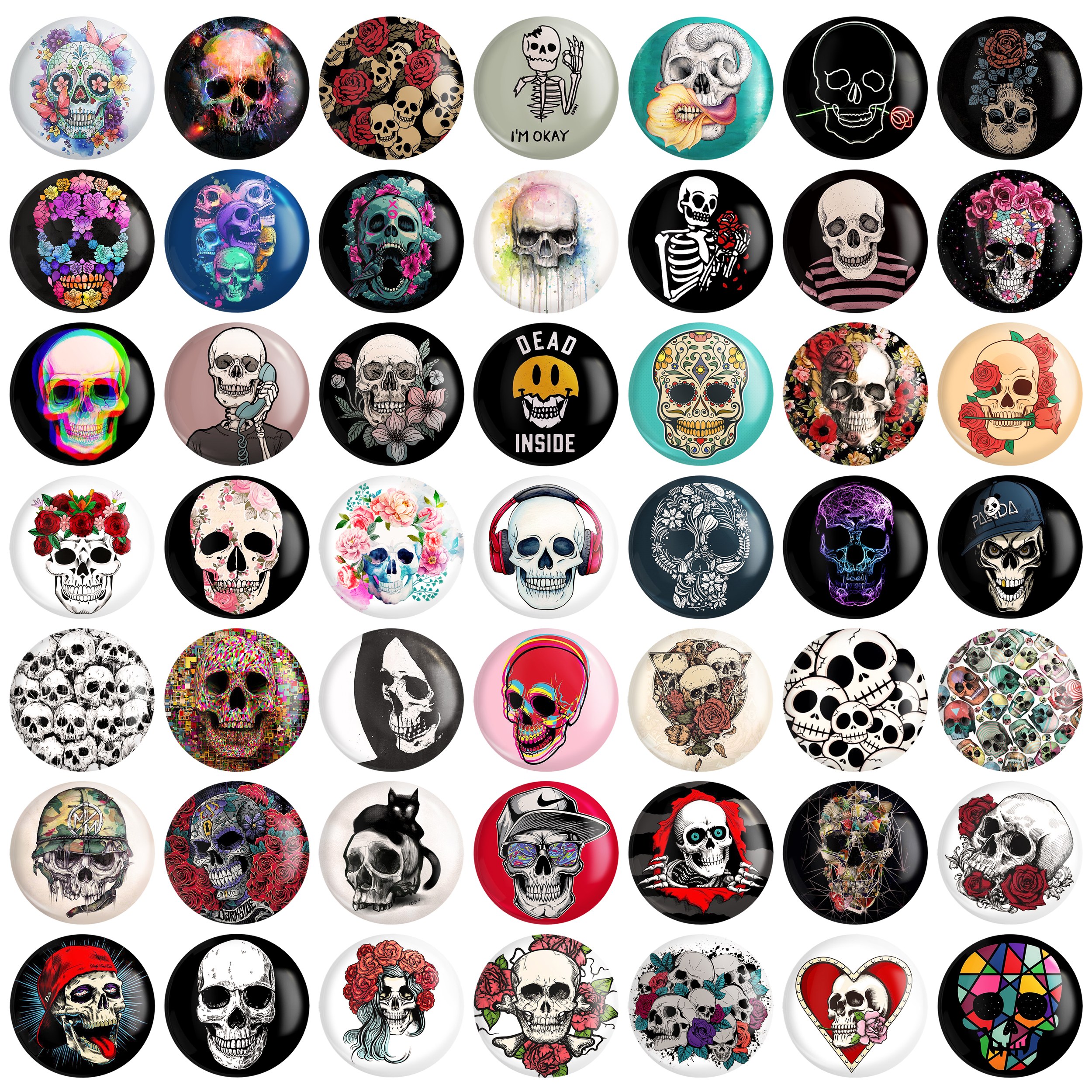 مگنت خندالو طرح اسکلت کد2 مجموعه 50 عددی