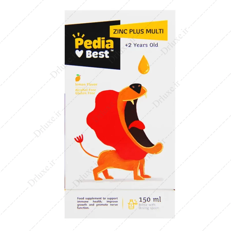 شربت زینک پلاس مولتی پدیابست 150 میلی لیتر