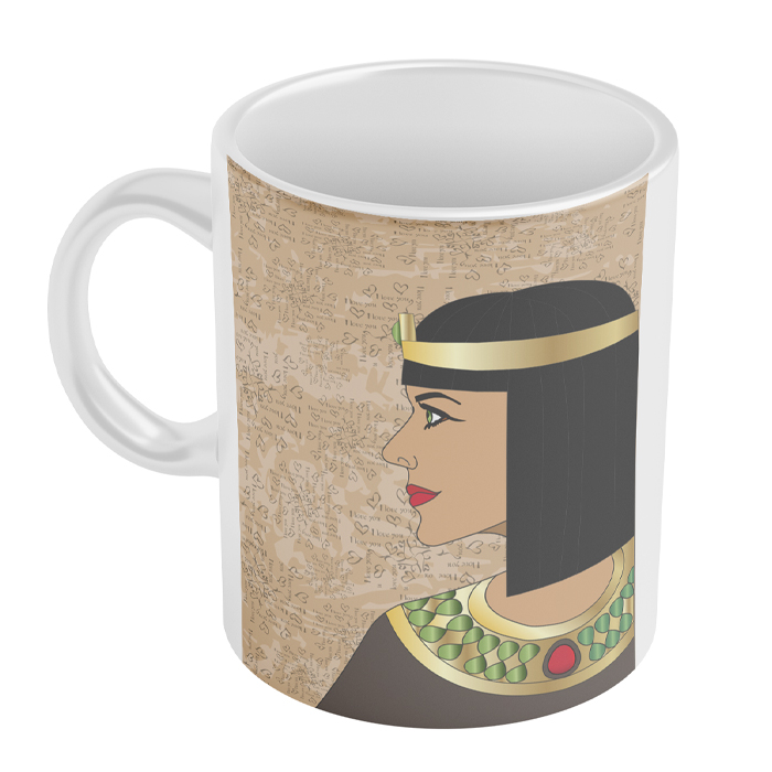 ماگ مدل فانتزی ملکه مصر طرح کلؤپاترا cleopatra