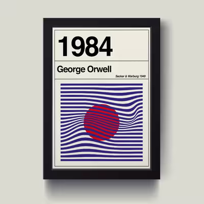 تابلو مدل 1984 poster کدS1614-b