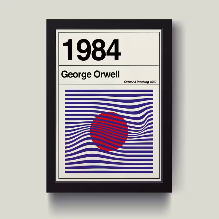تابلو مدل 1984 poster کدS1614-b