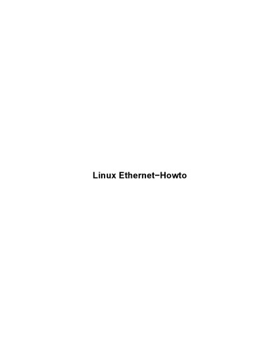خرید و دانلود نسخه کامل کتاب Linux Ethernet Howto