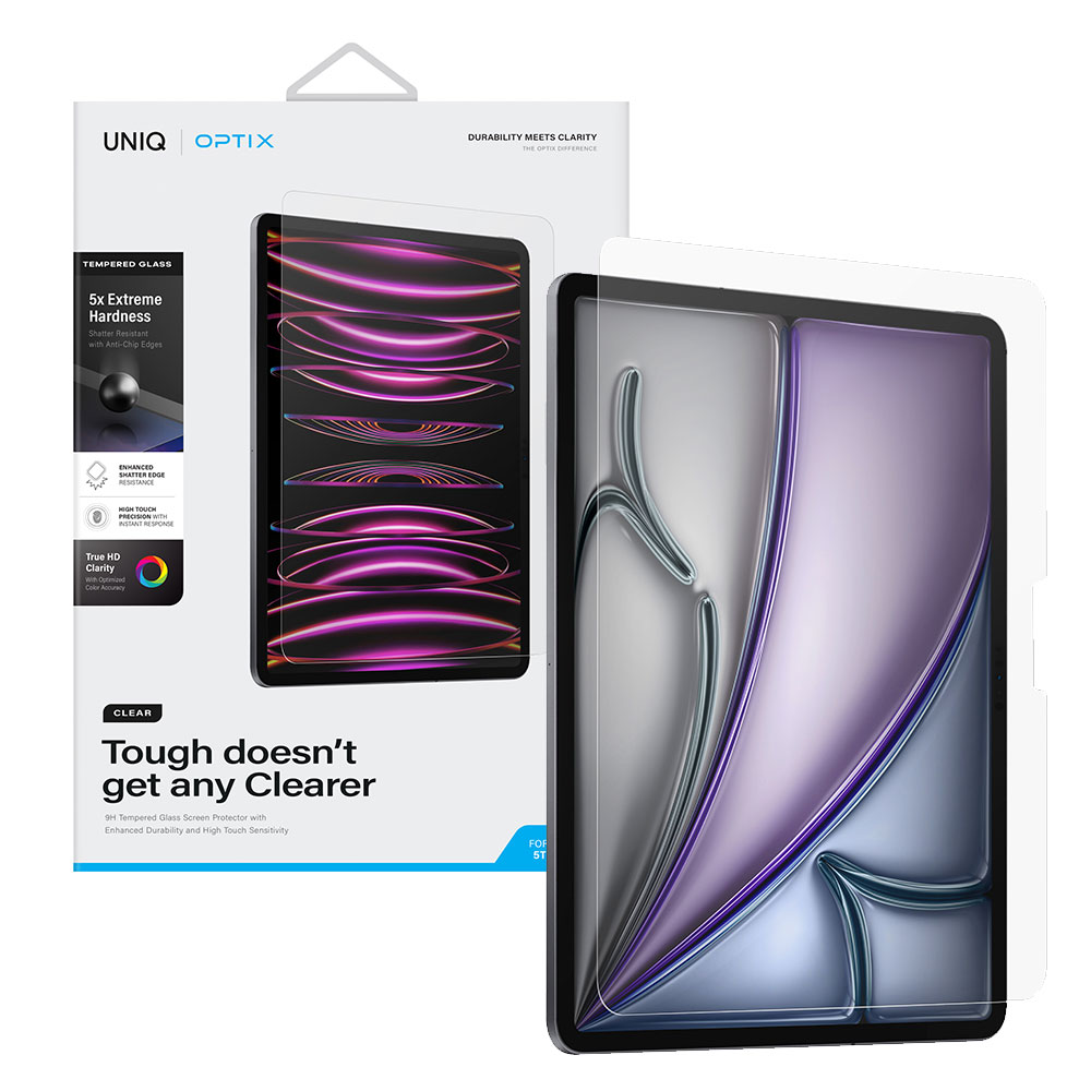 ارسال فوری محافظ صفحه نمایش آیپد پرو 11 (2024) UNIQ Optix Clear