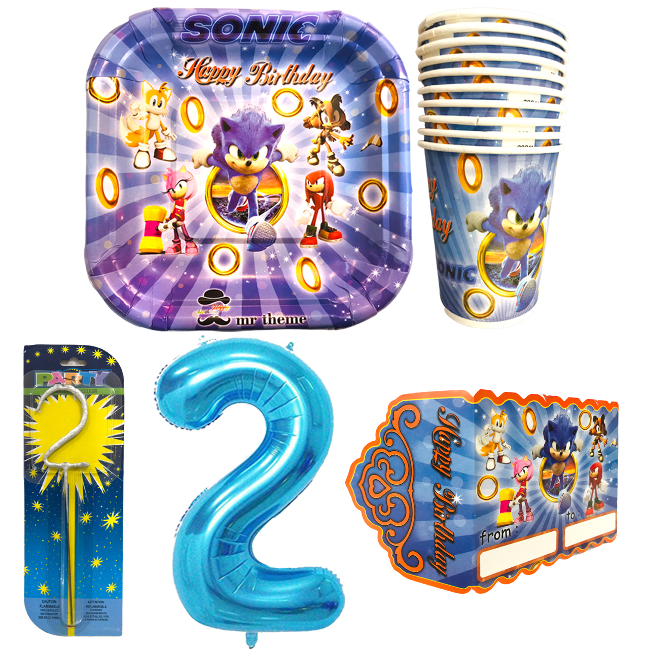 مجموعه 32 عددی تم تولد مسترتم طرح سونیک کد 2