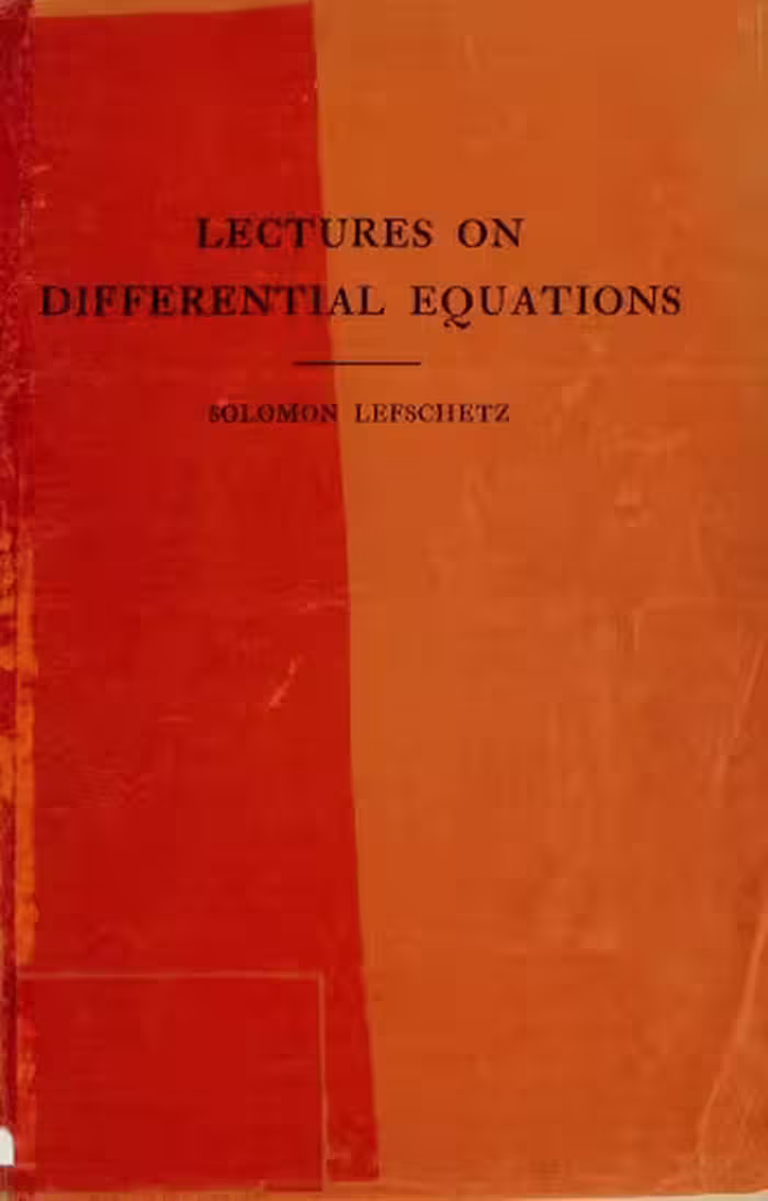 خرید و دانلود نسخه کامل کتاب Lectures on differential equations