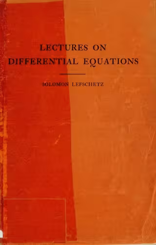 خرید و دانلود نسخه کامل کتاب Lectures on differential equations