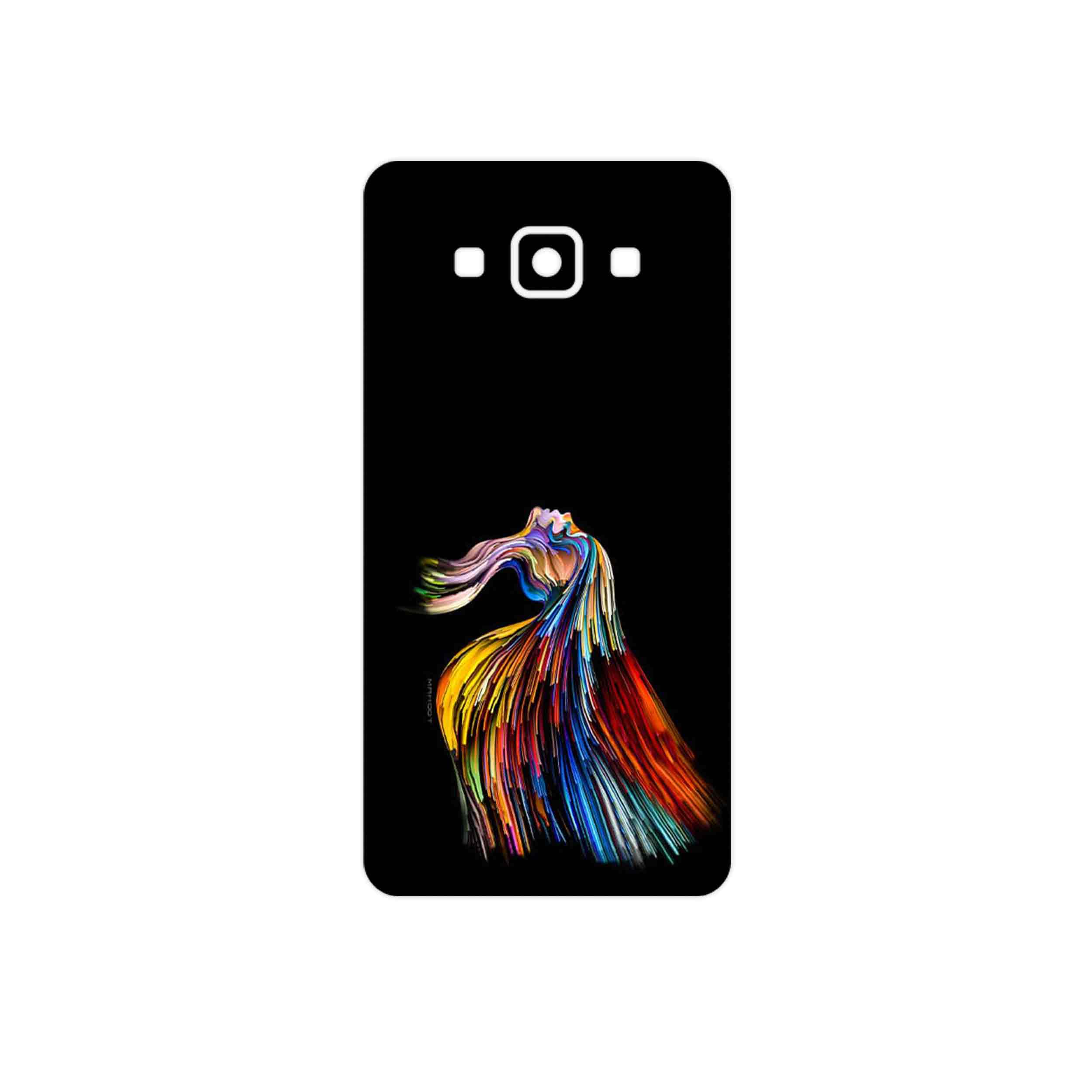 برچسب پوششی ماهوت مدل Rainbow Hair Digital Art مناسب برای گوشی موبایل سامسونگ Galaxy A5 2015