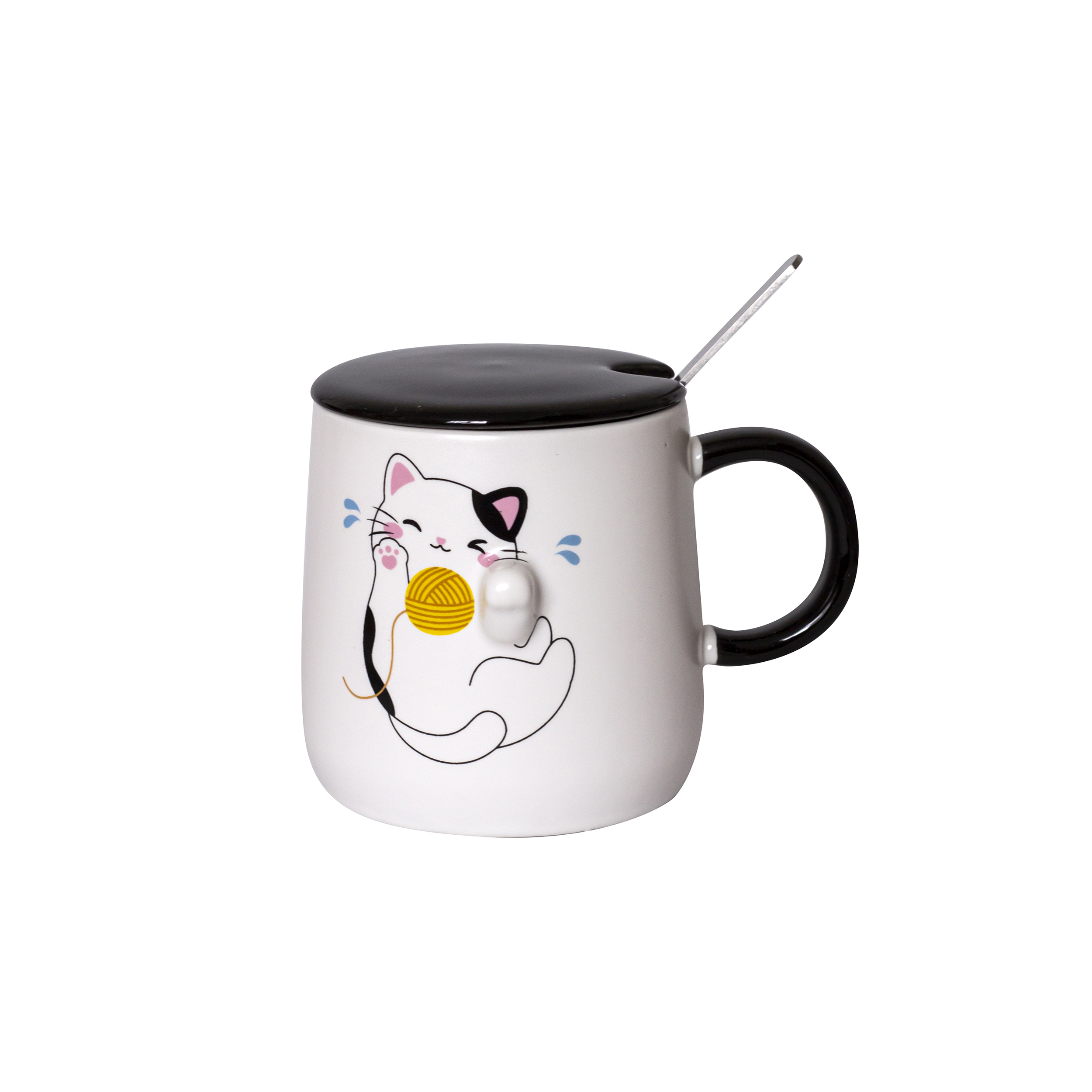 ماگ مدل پنجه گربه طرح سرامیکی در دار کد 03