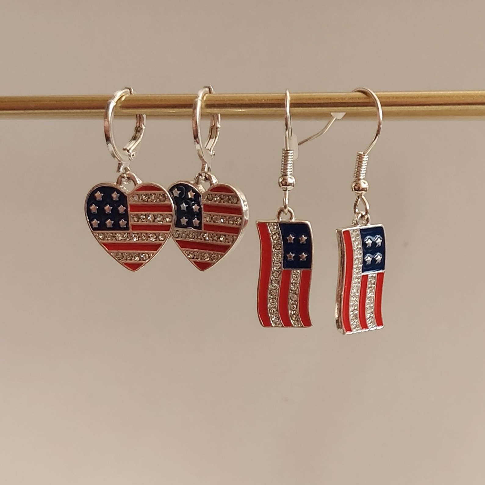 پک گوشواره دو جفتی  گوشواره رنگی