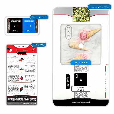 برچسب پوششی ماهوت مدل Funnel ice cream مناسب برای گوشی موبایل شیائومی Mi Mix 3