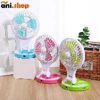 پنکه شارژی مدل  HT-5580 رنگ آبی