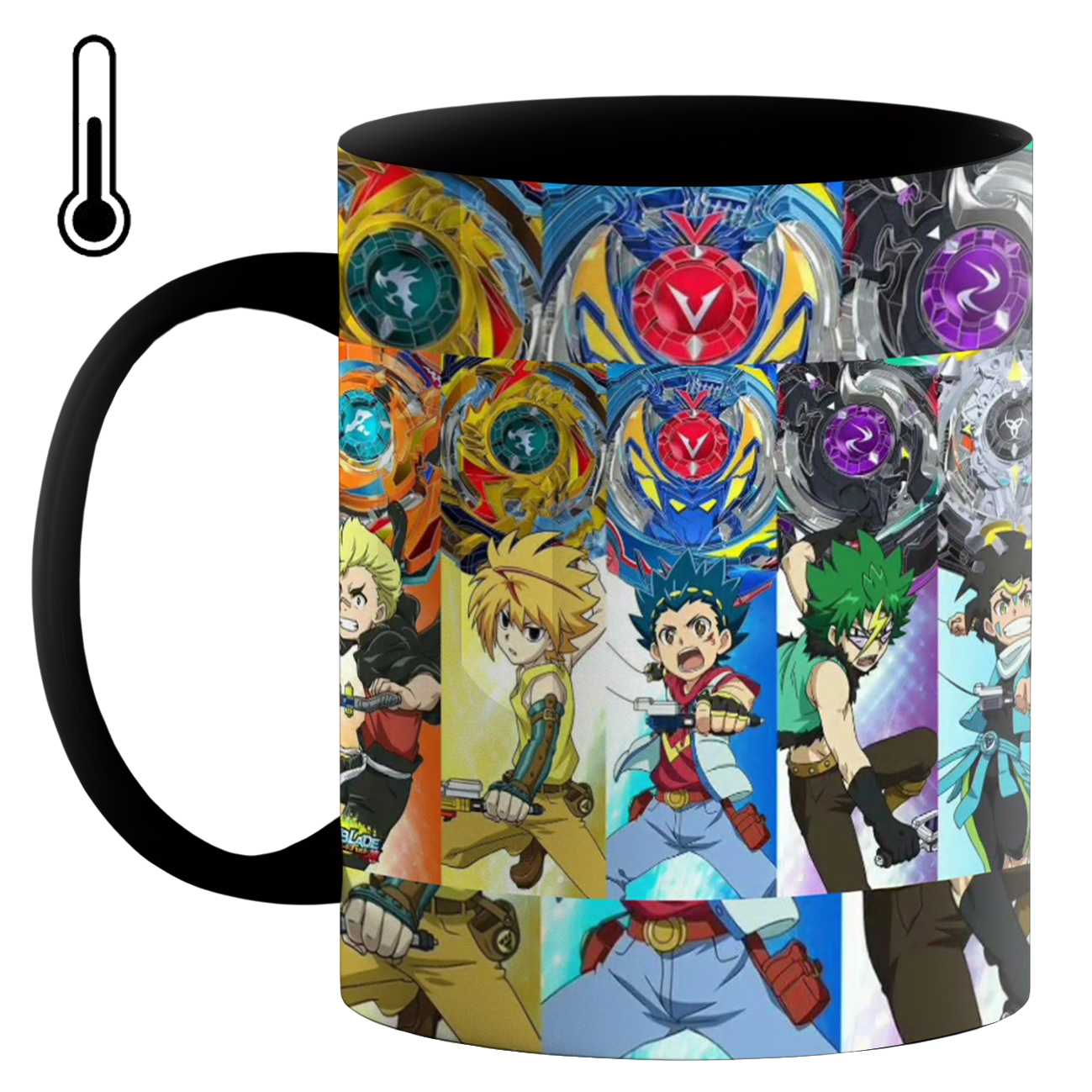 ماگ حرارتی طرح فرفره های انفجاری کد 100