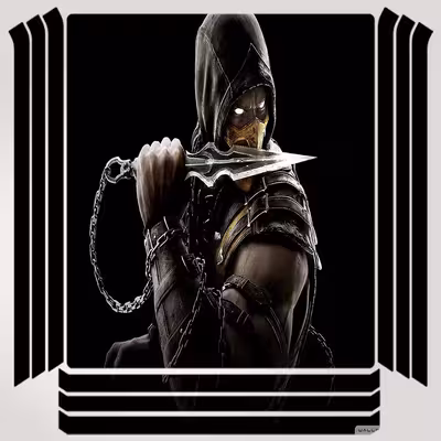 برچسب پلی استیشن ۴ مدل mortal kombat کد PSP-329 
