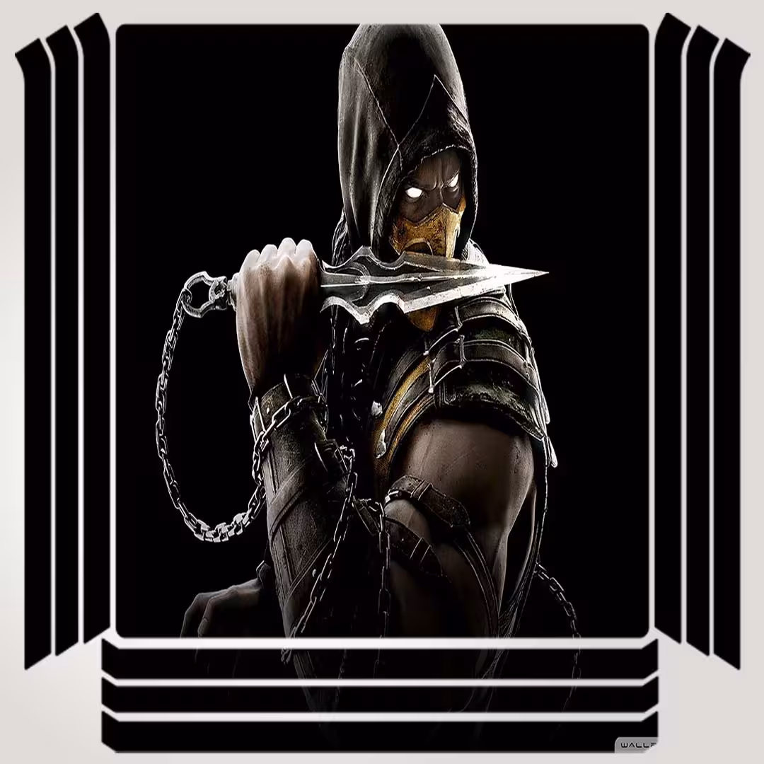 برچسب پلی استیشن ۴ مدل mortal kombat کد PSP-329 