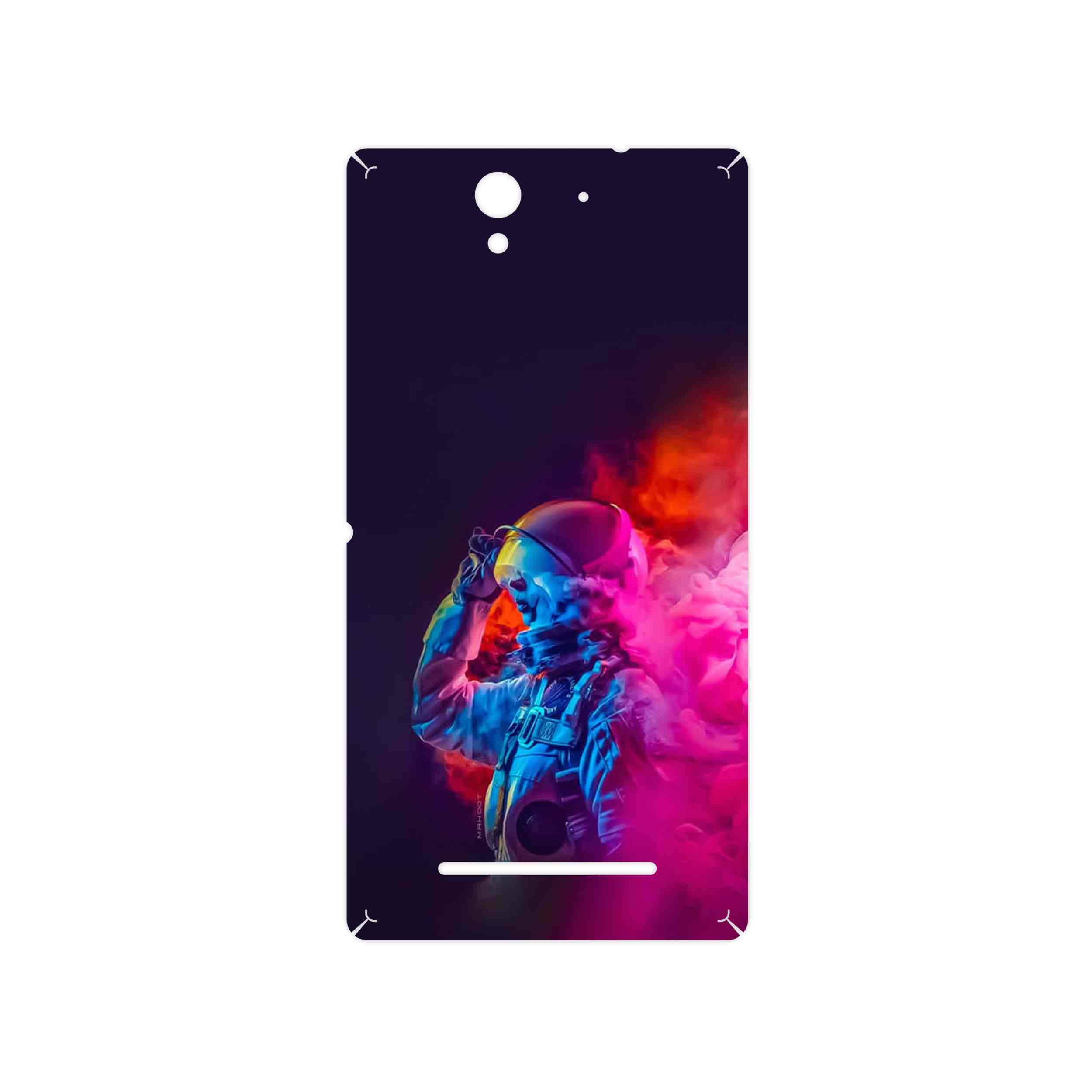برچسب پوششی ماهوت مدل Smoke Rainbow Digital Art 1 مناسب برای گوشی موبایل سونی Xperia C3 Dual