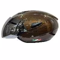 کلاه کاسکت موتورسیکلت چند رنگ 700 موتور سیکلت دوچرخه برقی نیمه شیشه ای و ایمنی اسکوتر L B قهوه اس وی Sway