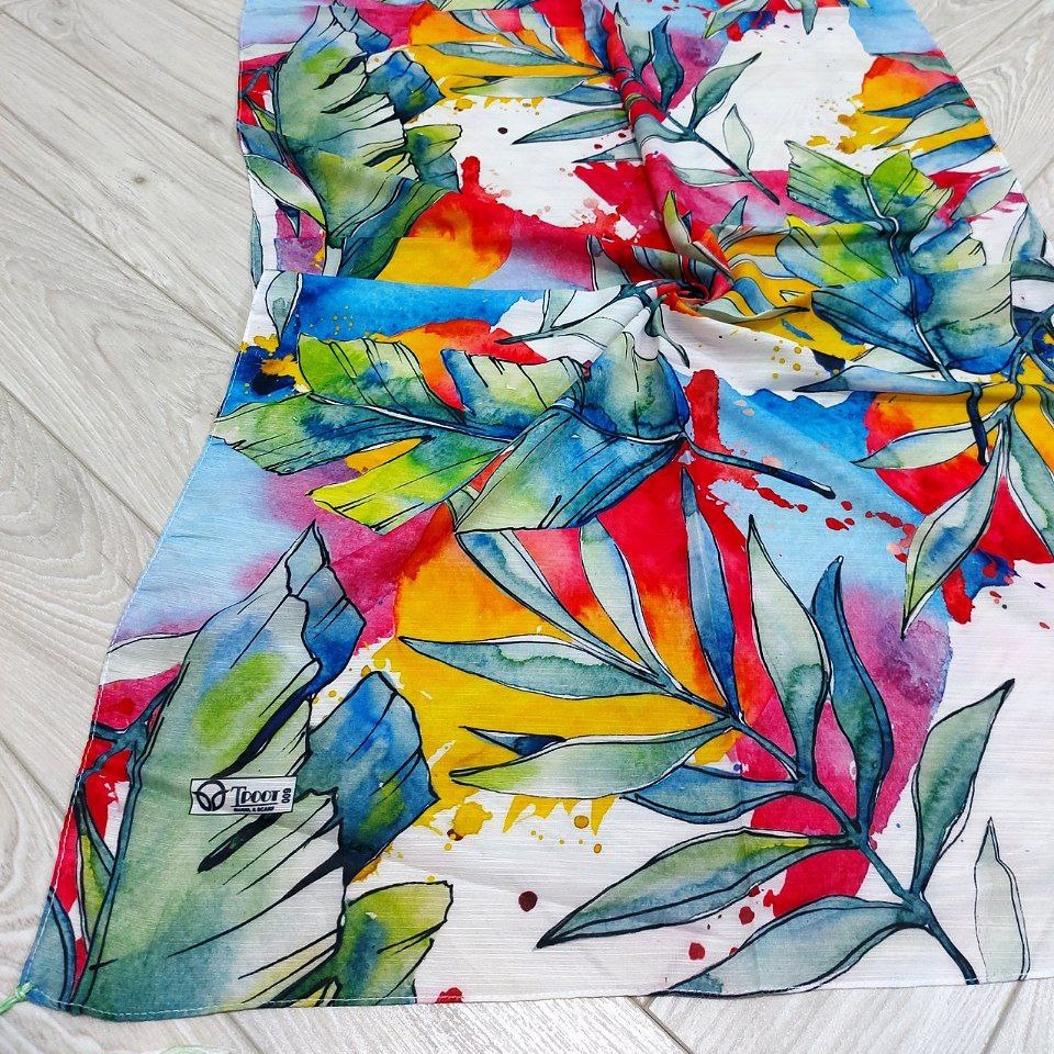 شال نخ اسلپ طرح هاوایی کد 02