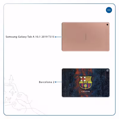 برچسب پوششی ماهوت مدل BARCELONA-2 مناسب برای تبلت سامسونگ Galaxy Tab A 10.1 2019 T515