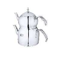 کتری لوله دار دسته عصایی با قوری استیل برند KST کد 2027