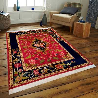 فرش دستبافت سه متری طرح گل رز کد AA398