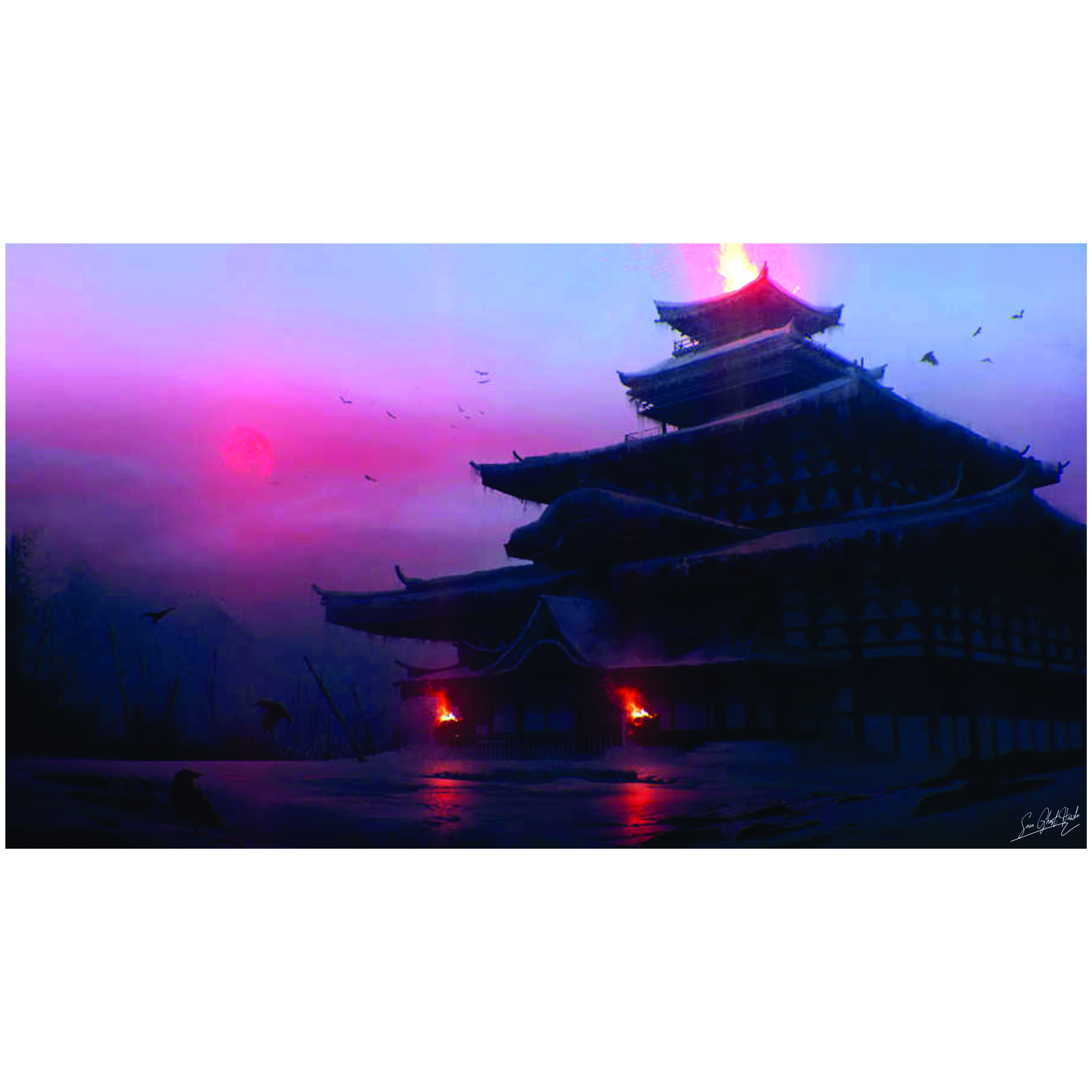 تابلو شاسی مدل معبد غروب