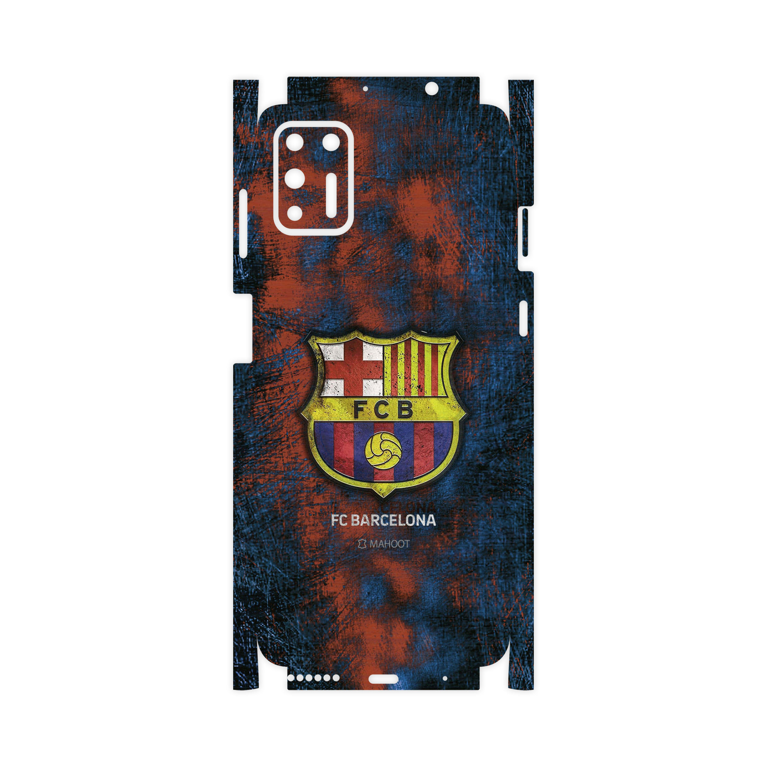 برچسب پوششی ماهوت مدل BARCELONA-FC-2-FullSkin مناسب برای گوشی موبایل موتورولا Moto G9 Plus