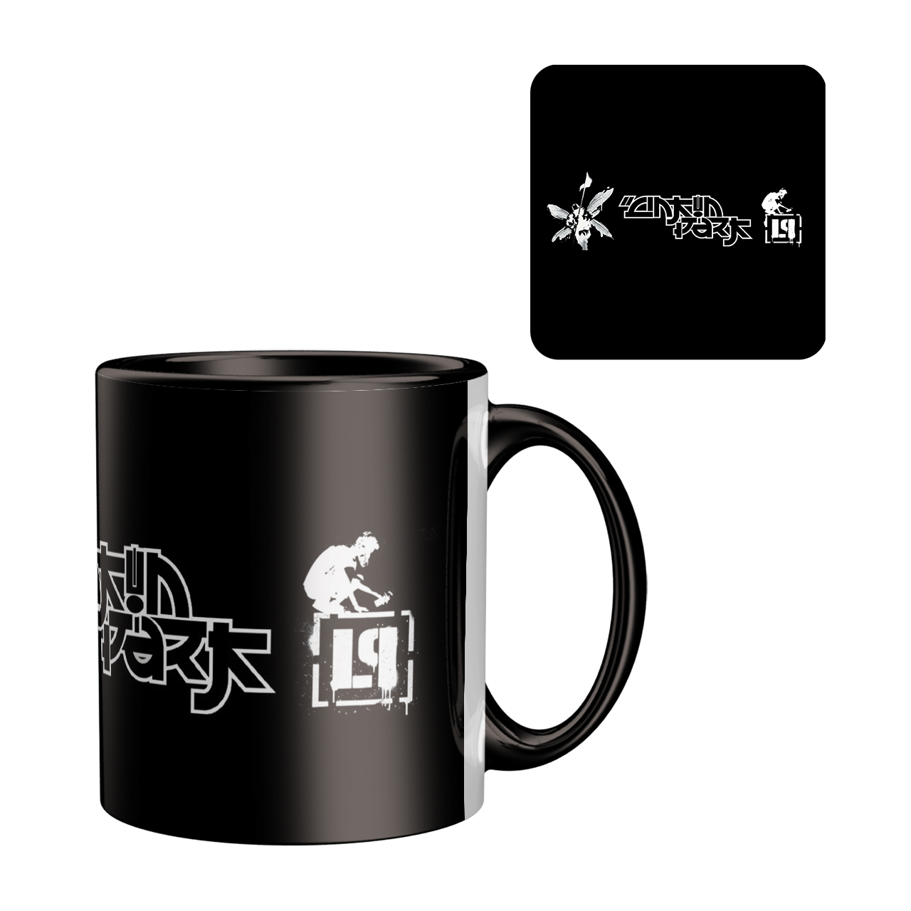 ماگ طرح LINKIN PARK مدل FH-2317 به همراه زیر لیوانی 