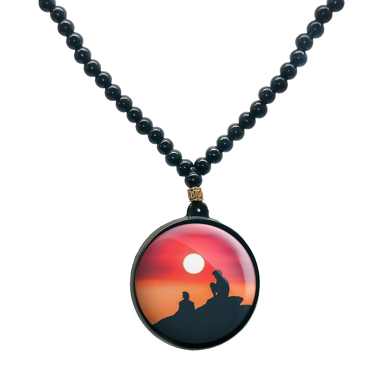 گردنبند پرمانه طرح عاشقانه کد pmd.5246 مدل دو طرفه