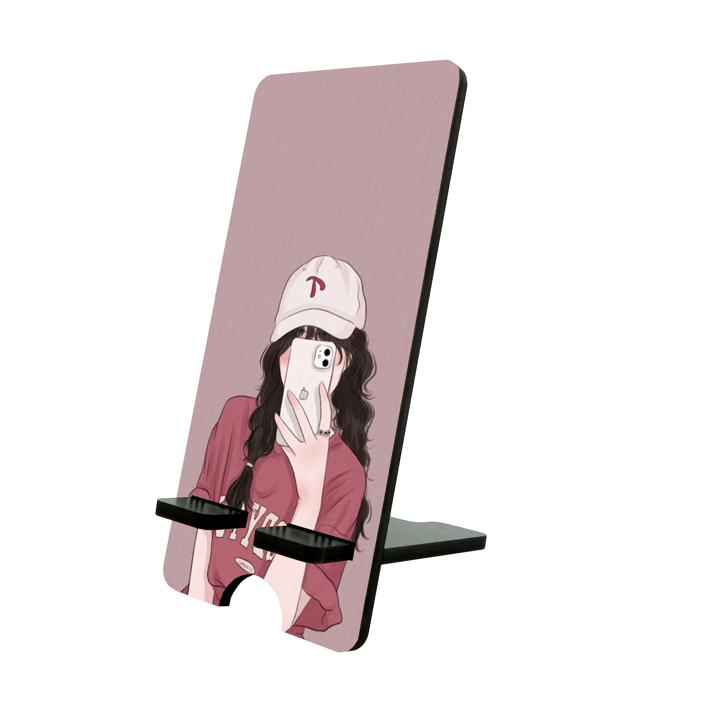 پایه نگهدارنده گوشی موبایل و تبلت طرح دخترانه کد 5322771