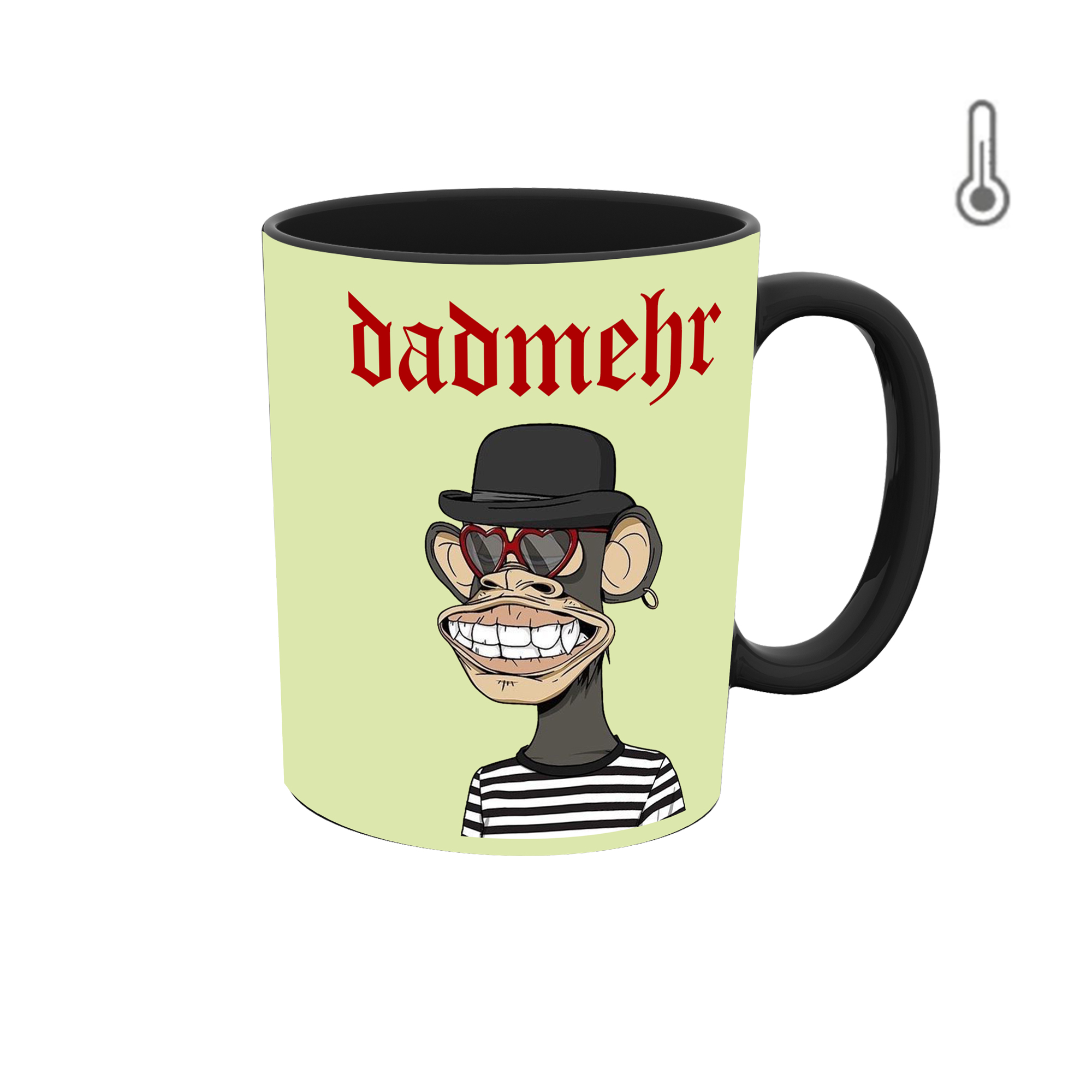 ماگ حرارتی طرح اسم دادمهر مدل میمون NFT  