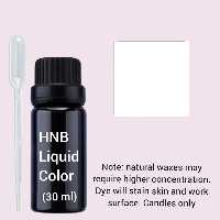 رنگ شمع مایع سفید با قطره چکان