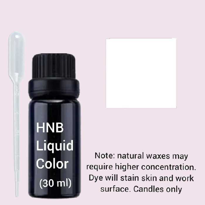 رنگ شمع مایع سفید با قطره چکان