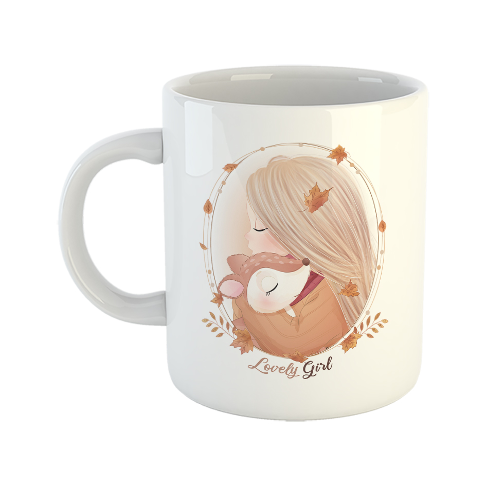 ماگ مدل Lovely girl