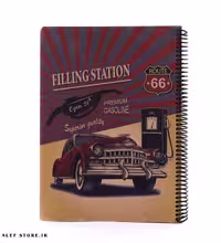 دفتر 100 برگ کلاسیک دات نوت A4 – طرح FILLING STATION