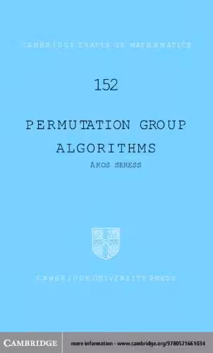 خرید و دانلود نسخه کامل کتاب Permutation group algorithms